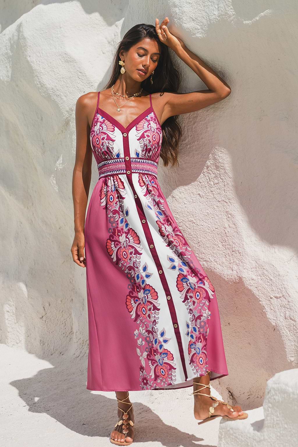 Petal Dream Floral Midi Dress