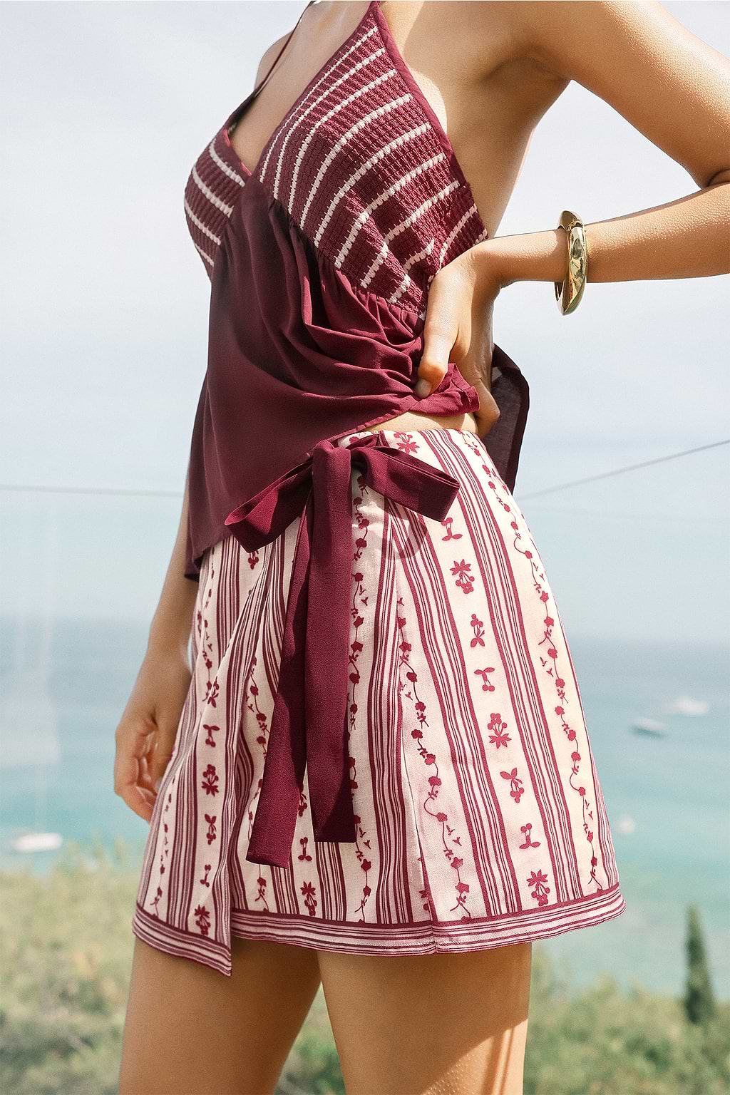 Postcard Perfect Floral Mini Skirt