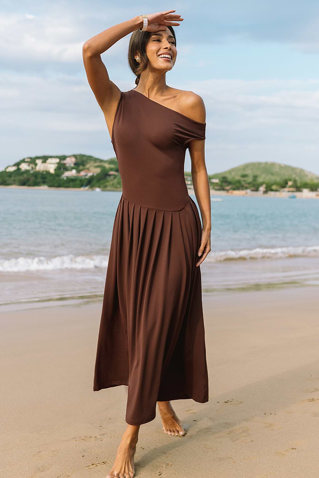 sand palms paradise long sleeve maxi dress Rodeo  Farm Rio