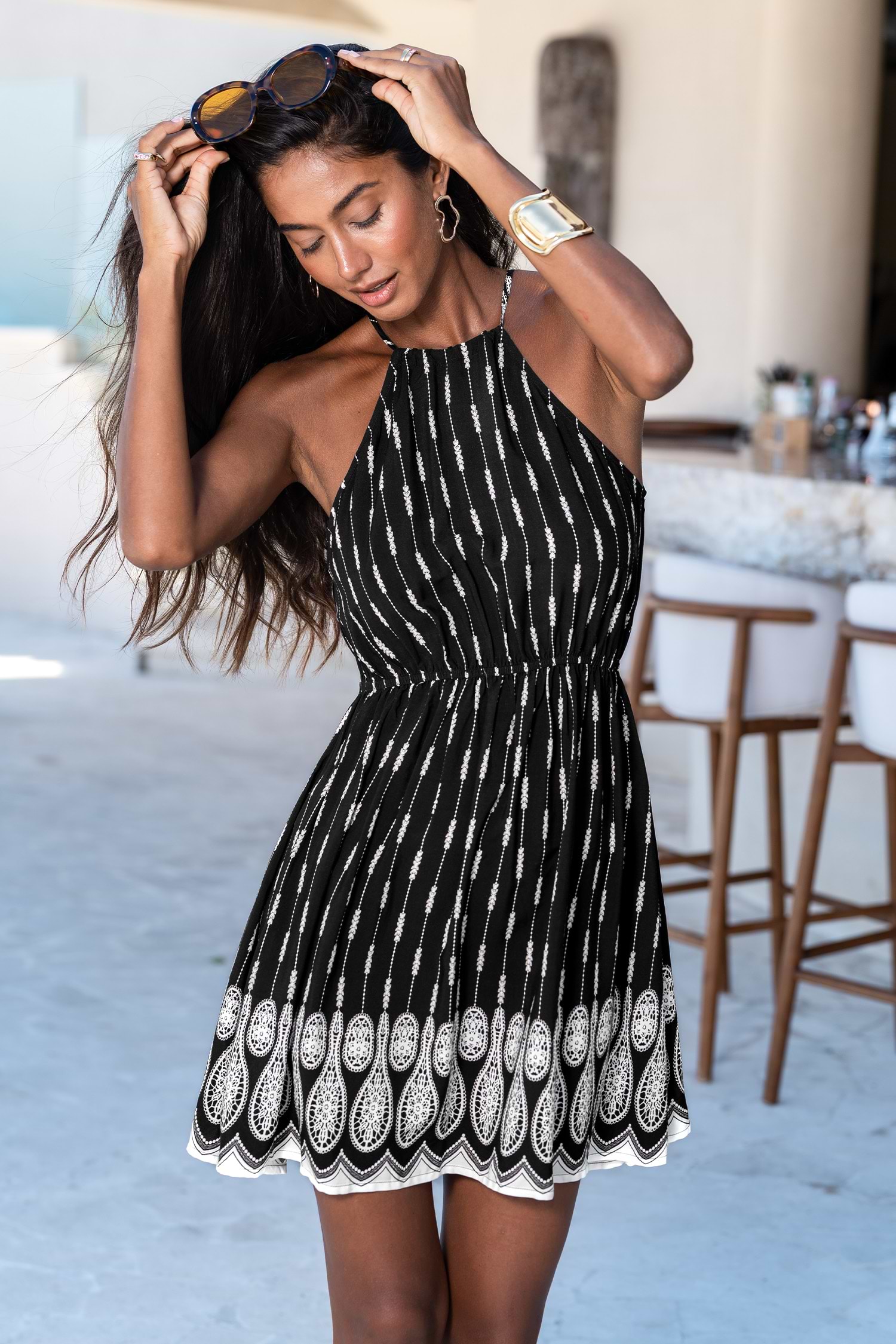 No Strings Attached Navy Midi Dress