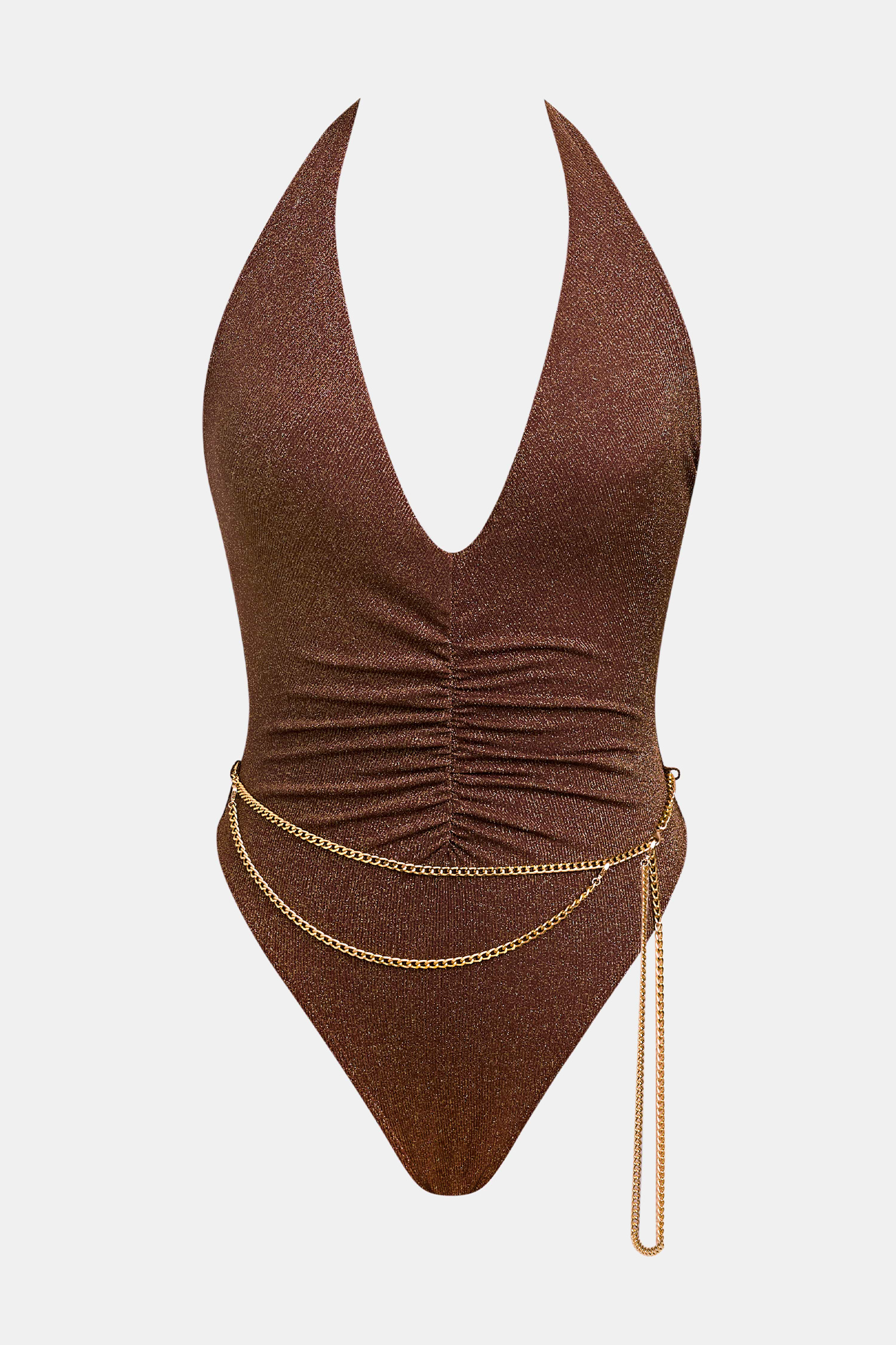 La Plage Brown One-Piece Swimsuit