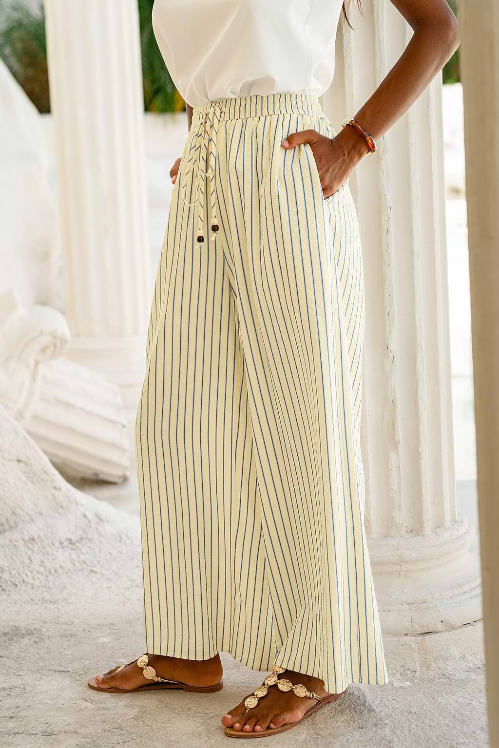 Relaxation Striped Pants