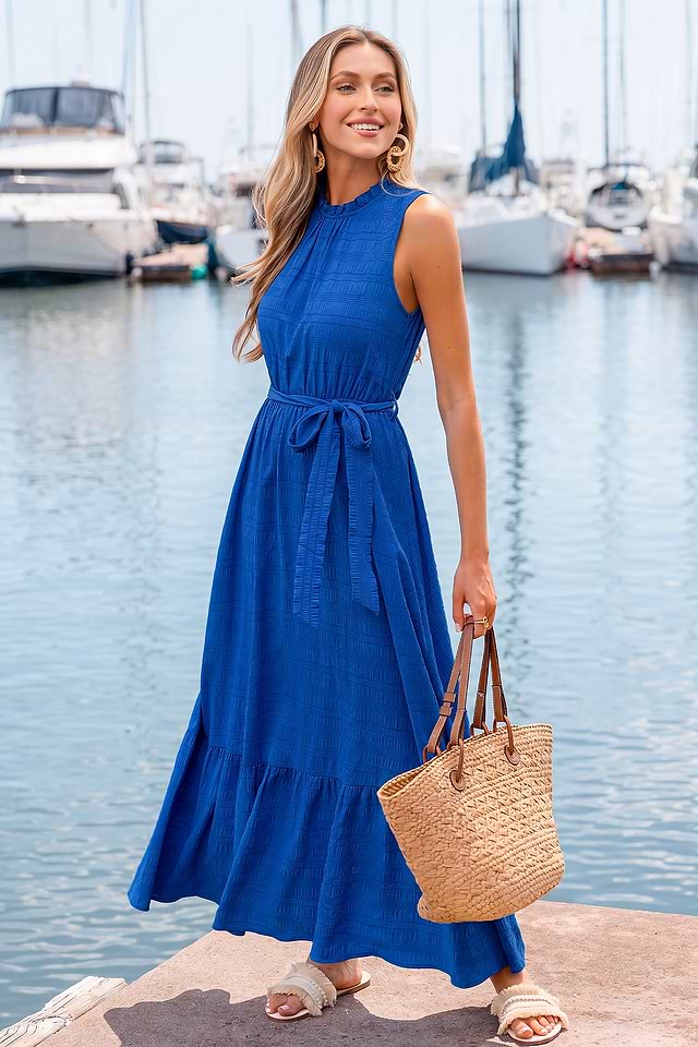 cute casual summer dresses Slip for Women Spaghetti Strap Midi Sun Dress Casu – Belle Poque Offcial Color:Green-Palm Leaf group-667 What to Wear to Beach Dress