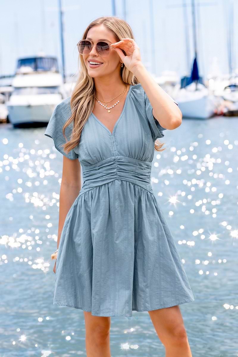 Good News Blue Mini Dress