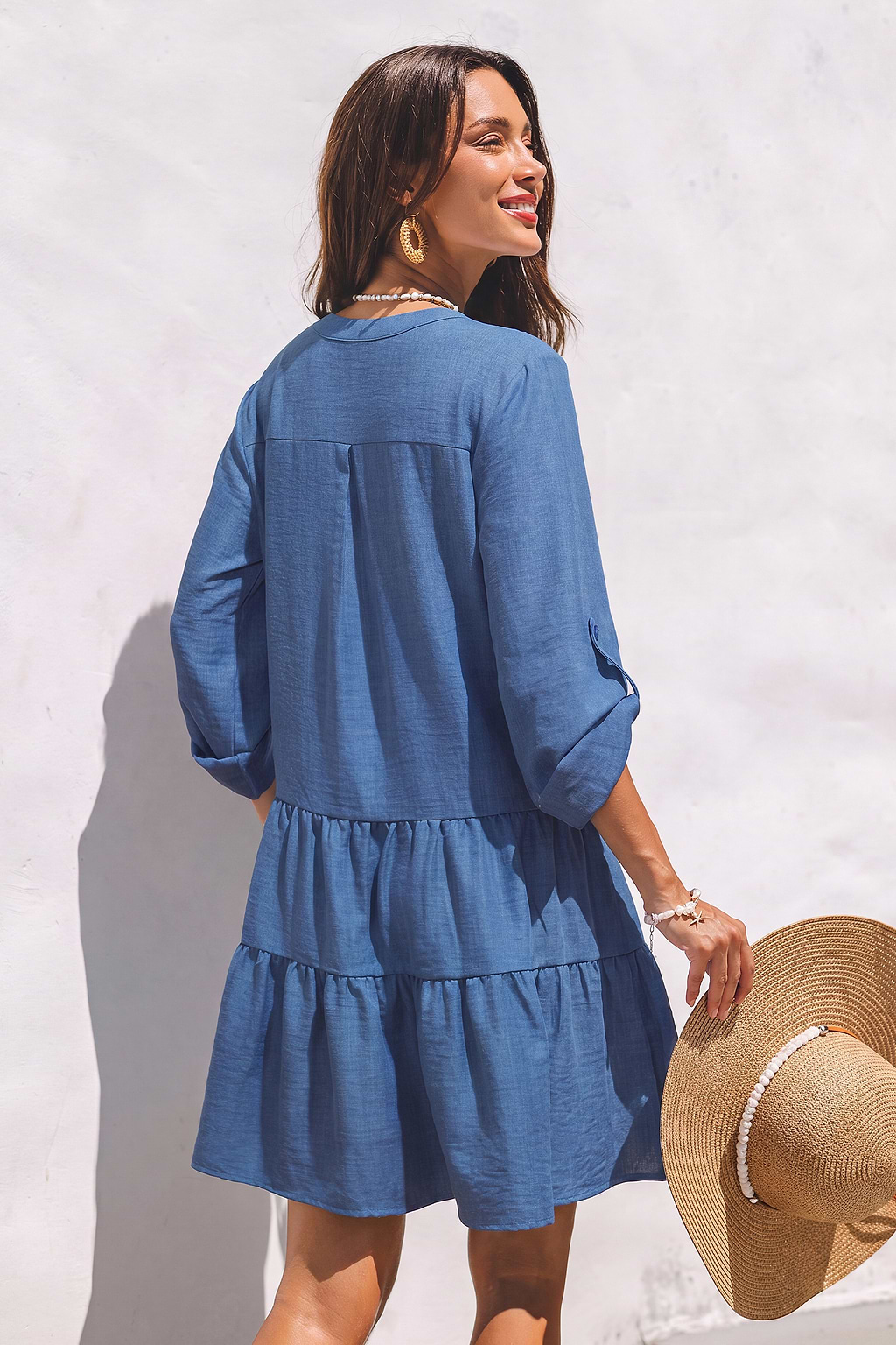 Count Me In Blue Mini Dress
