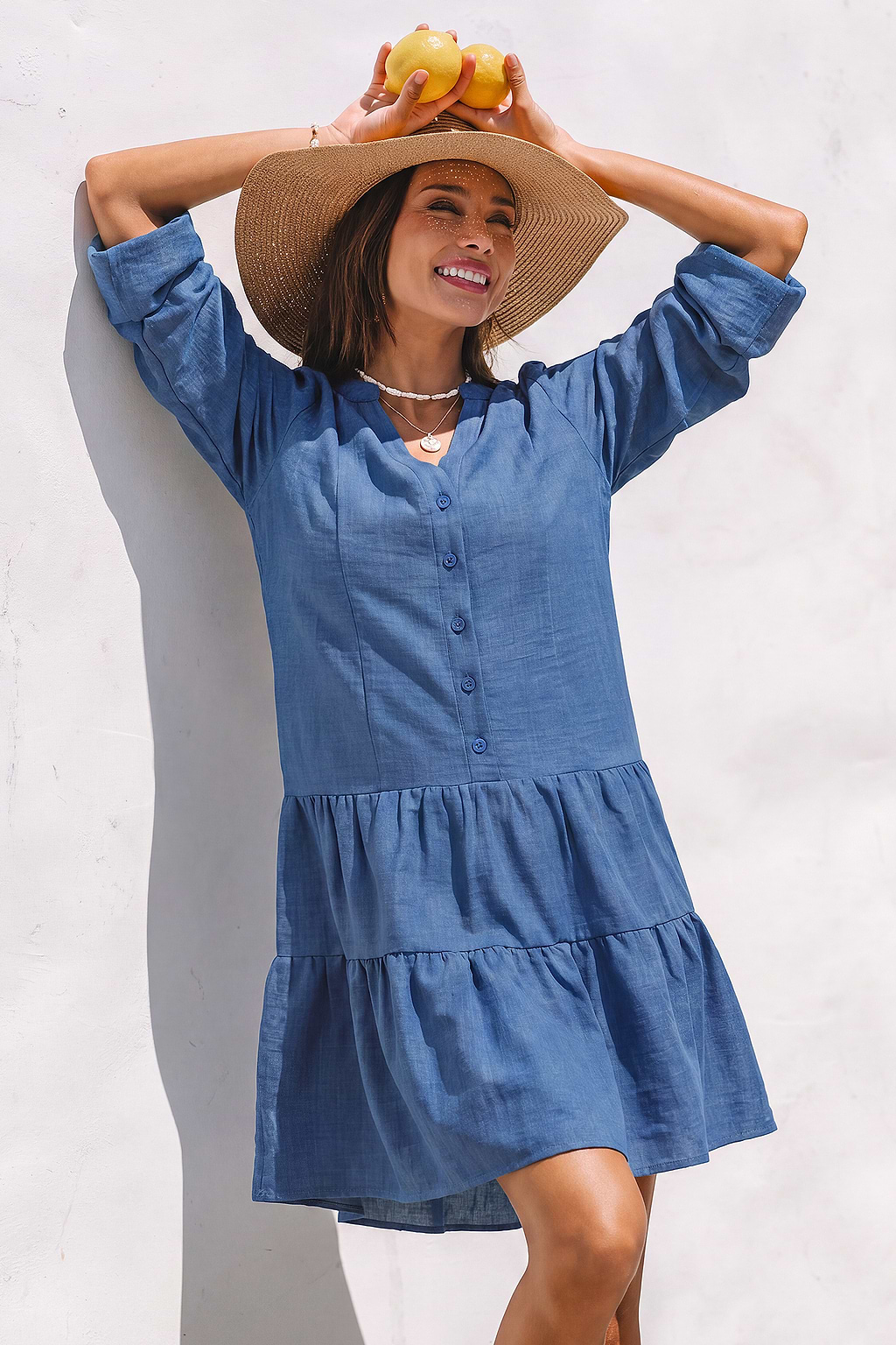 Count Me In Blue Mini Dress