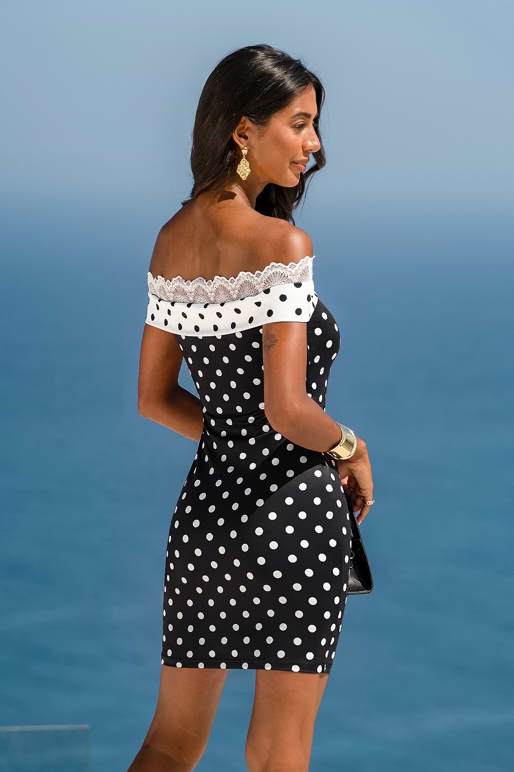 Date Night Polka Dot Mini Dress
