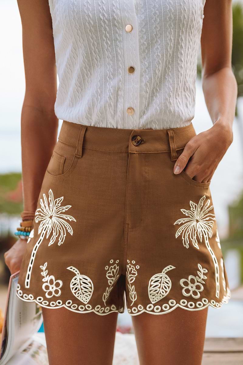 Stay Golden Tropical Shorts