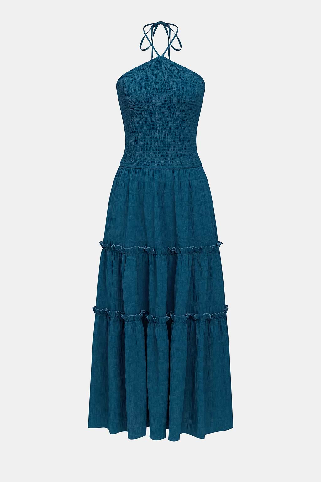 Tahiti Beach Teal Maxi Dress