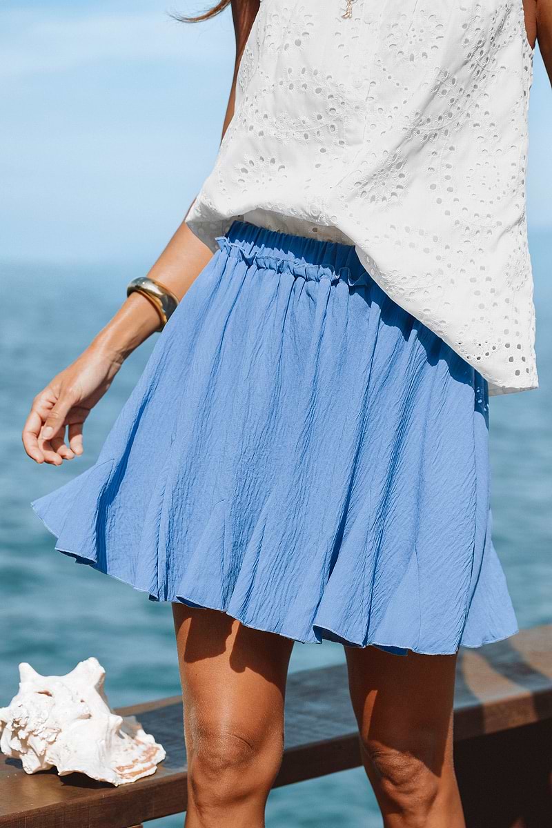 Dreamin' Blue Mini Skirt