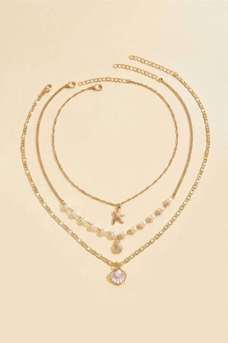 In No Rush Gold-Tone Necklace Set