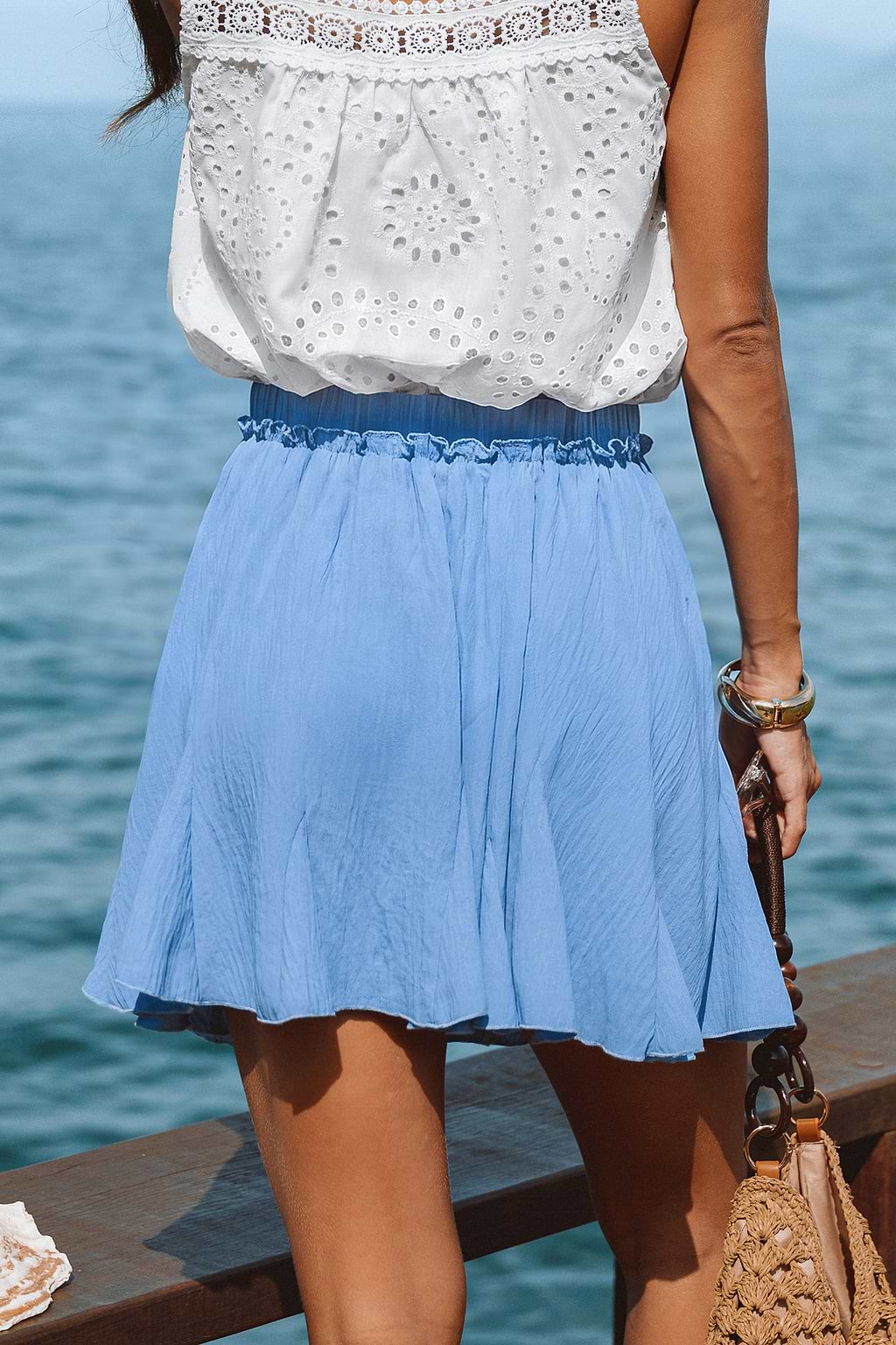 Dreamin' Blue Mini Skirt