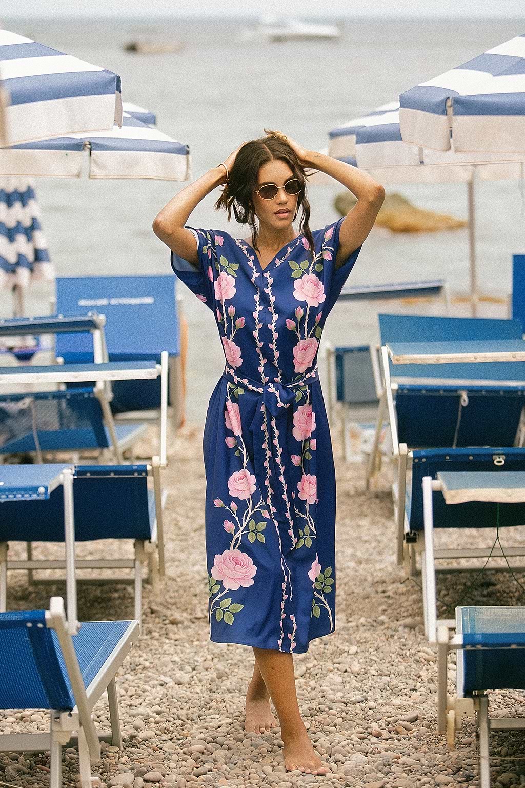 Midnight Rose Floral Maxi Dress