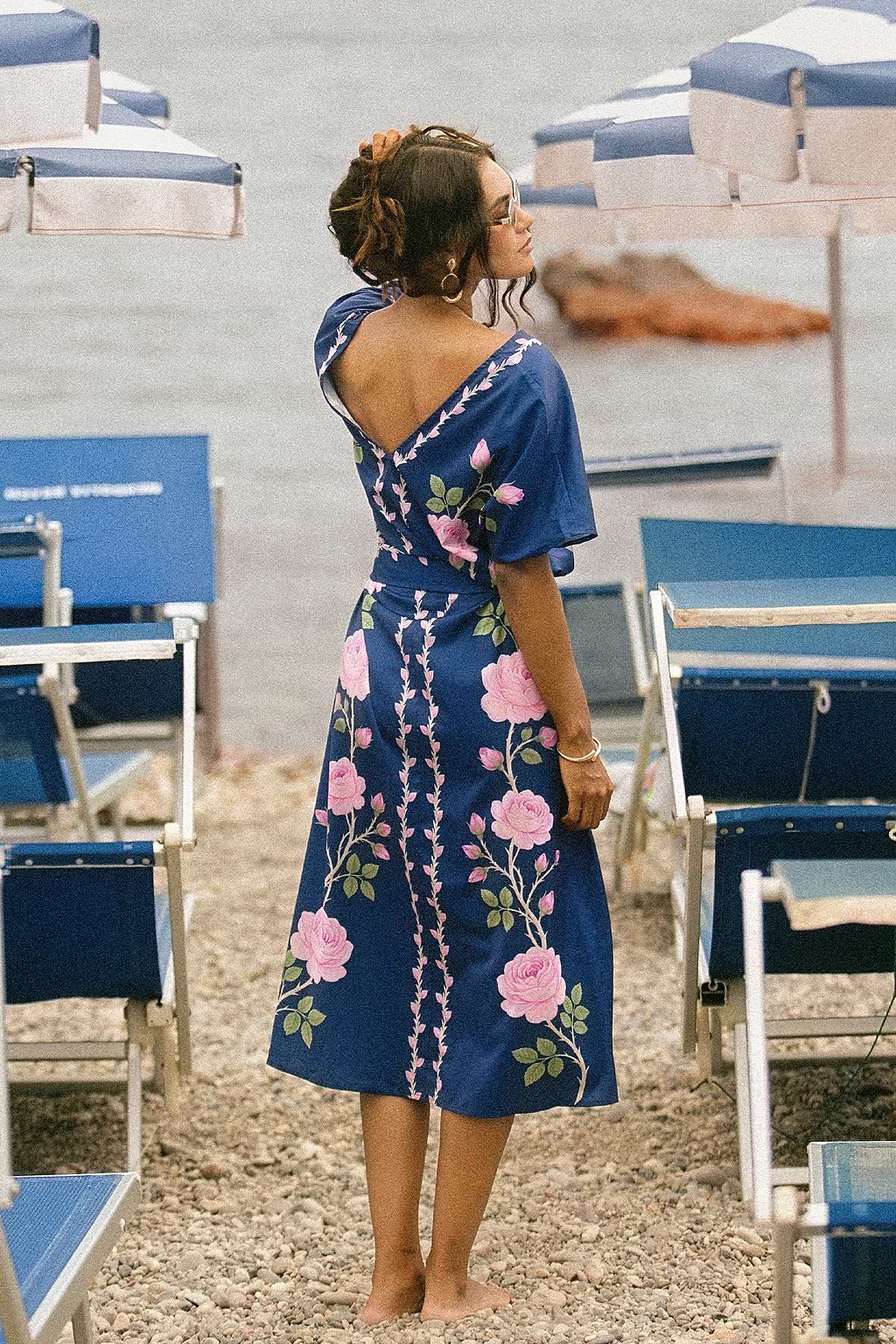 Midnight Rose Floral Maxi Dress