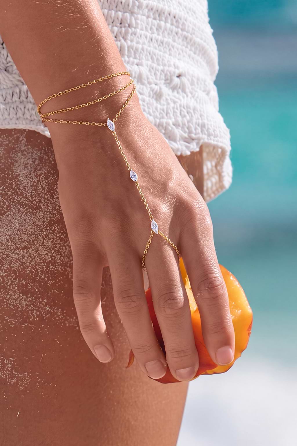 In the Crowd Gold-Tone Hand Chain