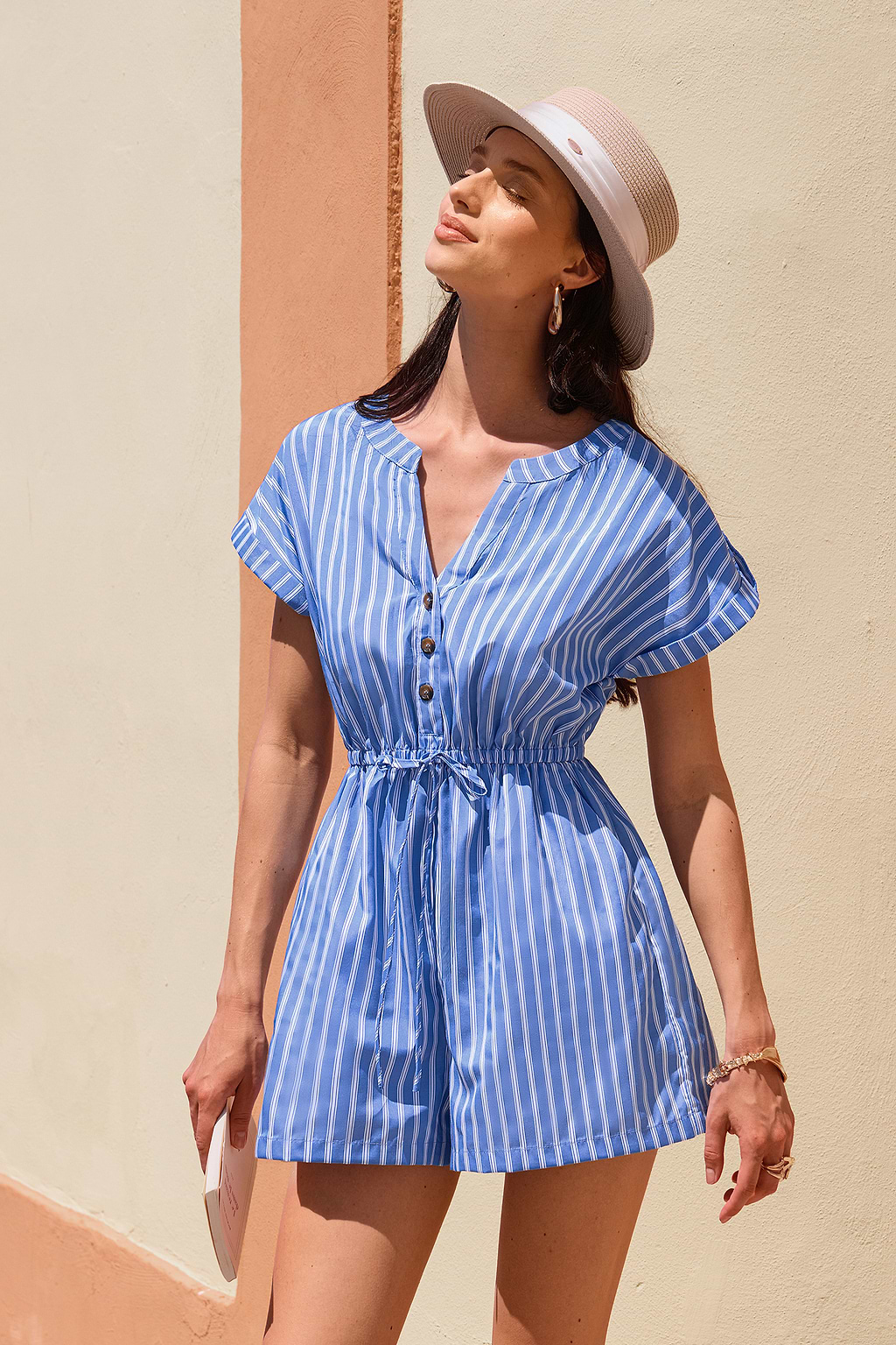 Summer Thrill Striped Playsuit