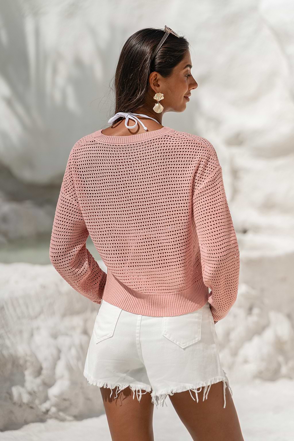 Checked In Pink Top