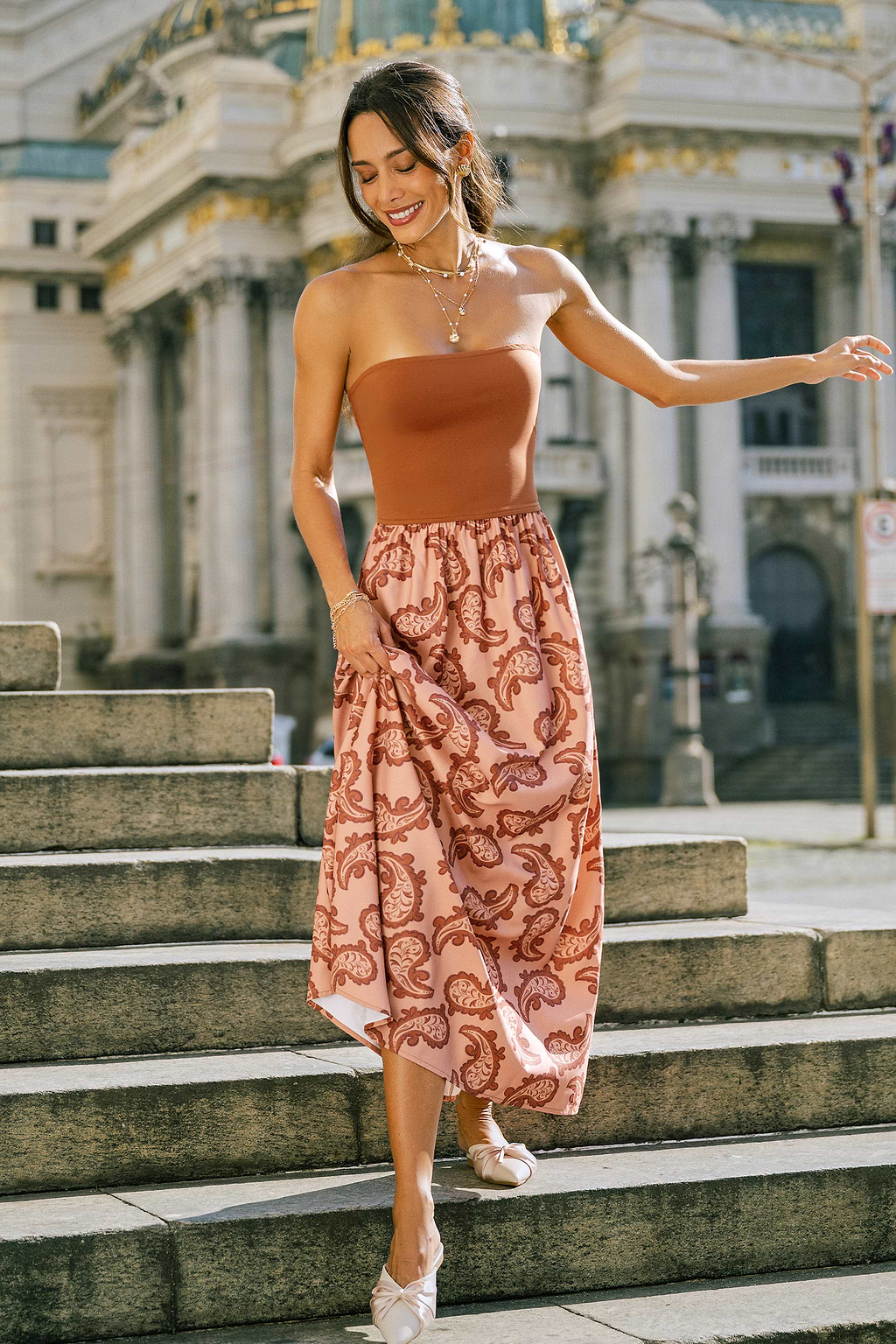 Holiday Romance Paisley Maxi Dress