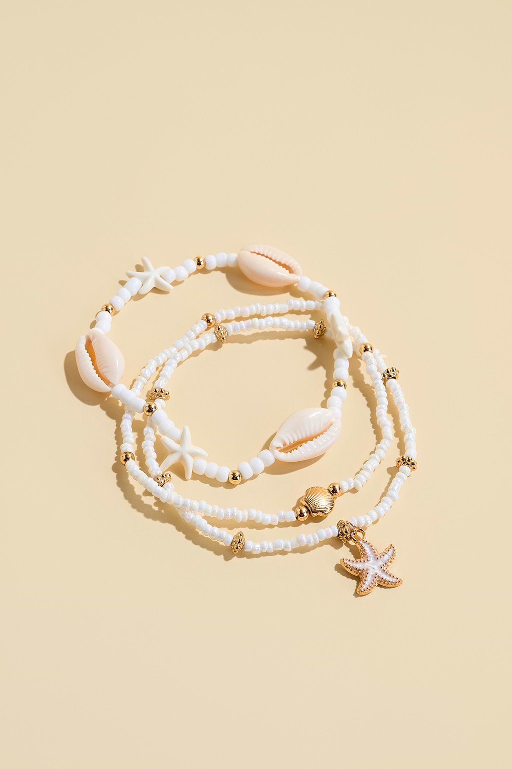 All That Glitters Beaded Anklet Set