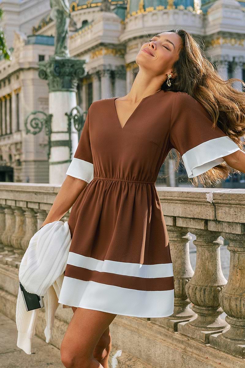 Here to Stay Colorblock Mini Dress