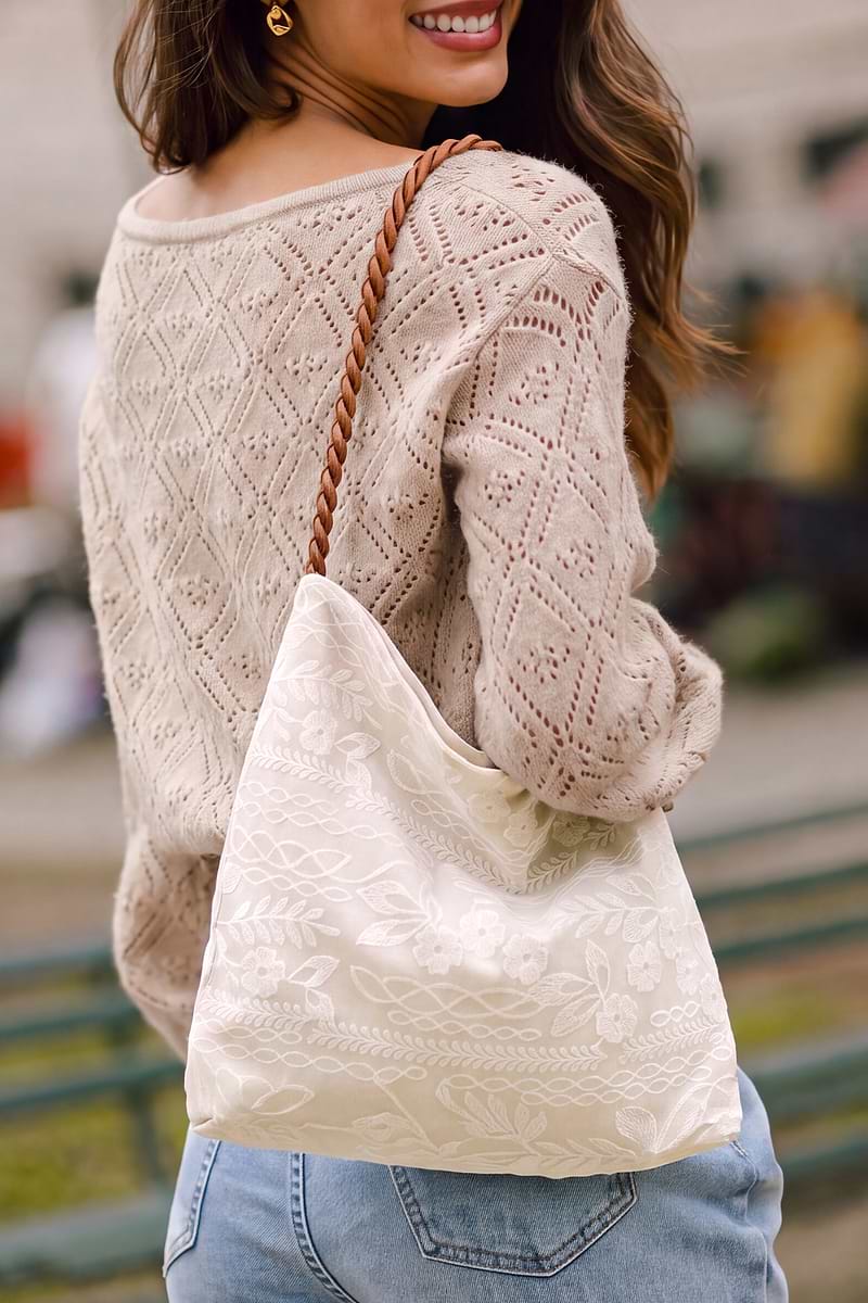 Seabound Beige Tote Bag