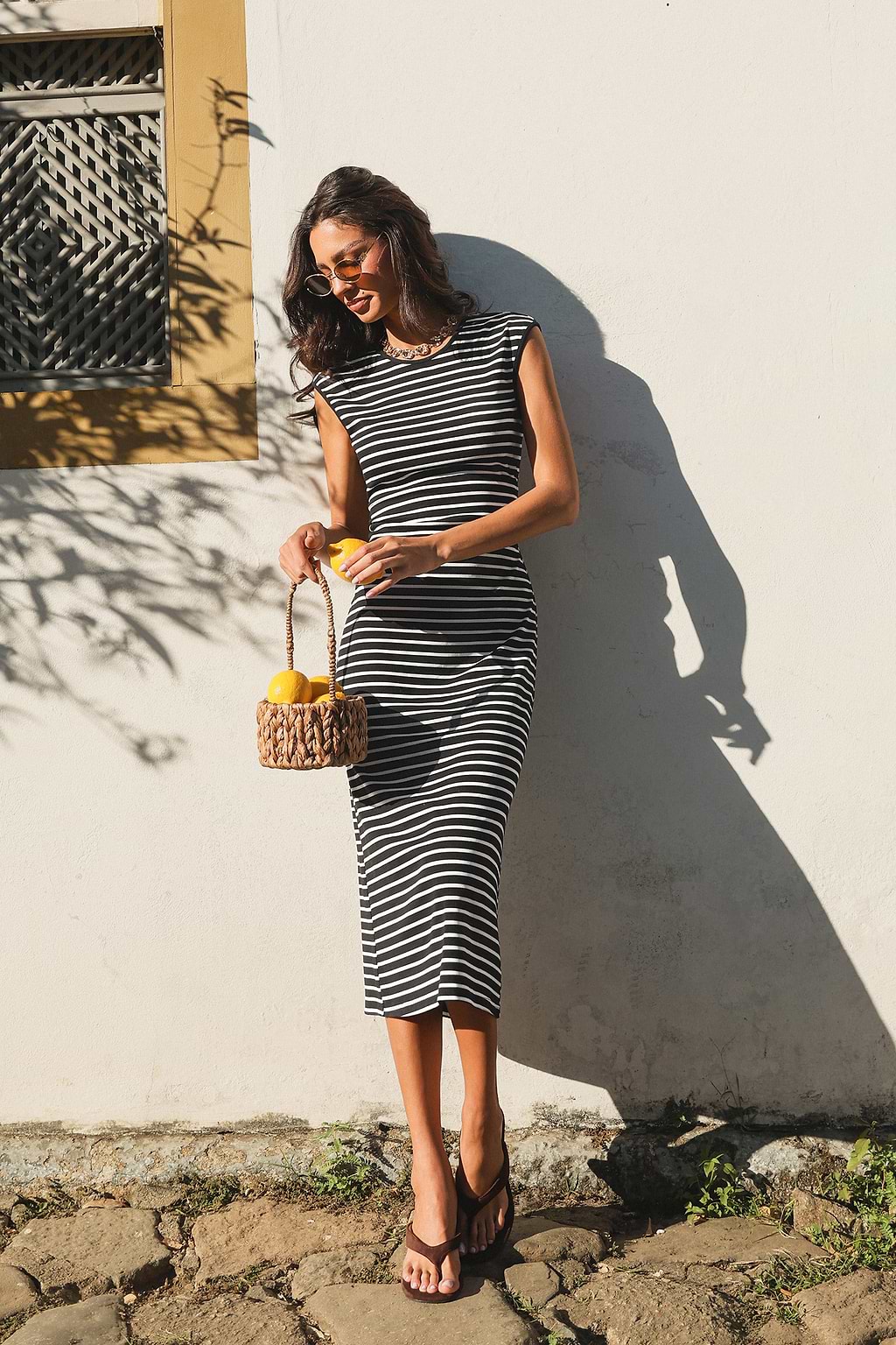 New Look Striped Maxi Dress