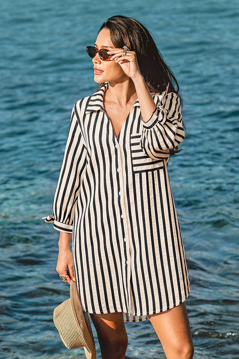 Last Stop Cover-Up Mini Dress