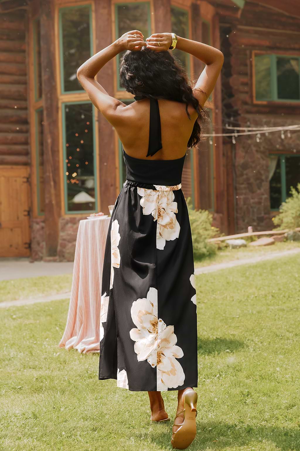 Moonlit Moment Floral Maxi Dress