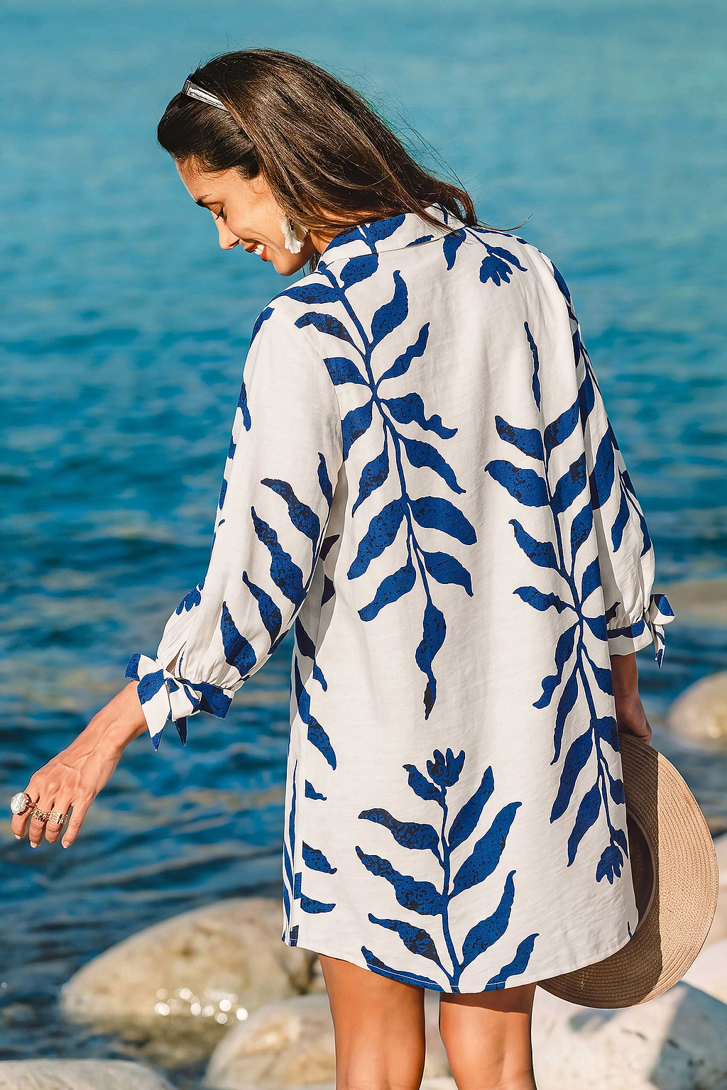 Carpe Diem Tropical Cover-Up Mini Dress