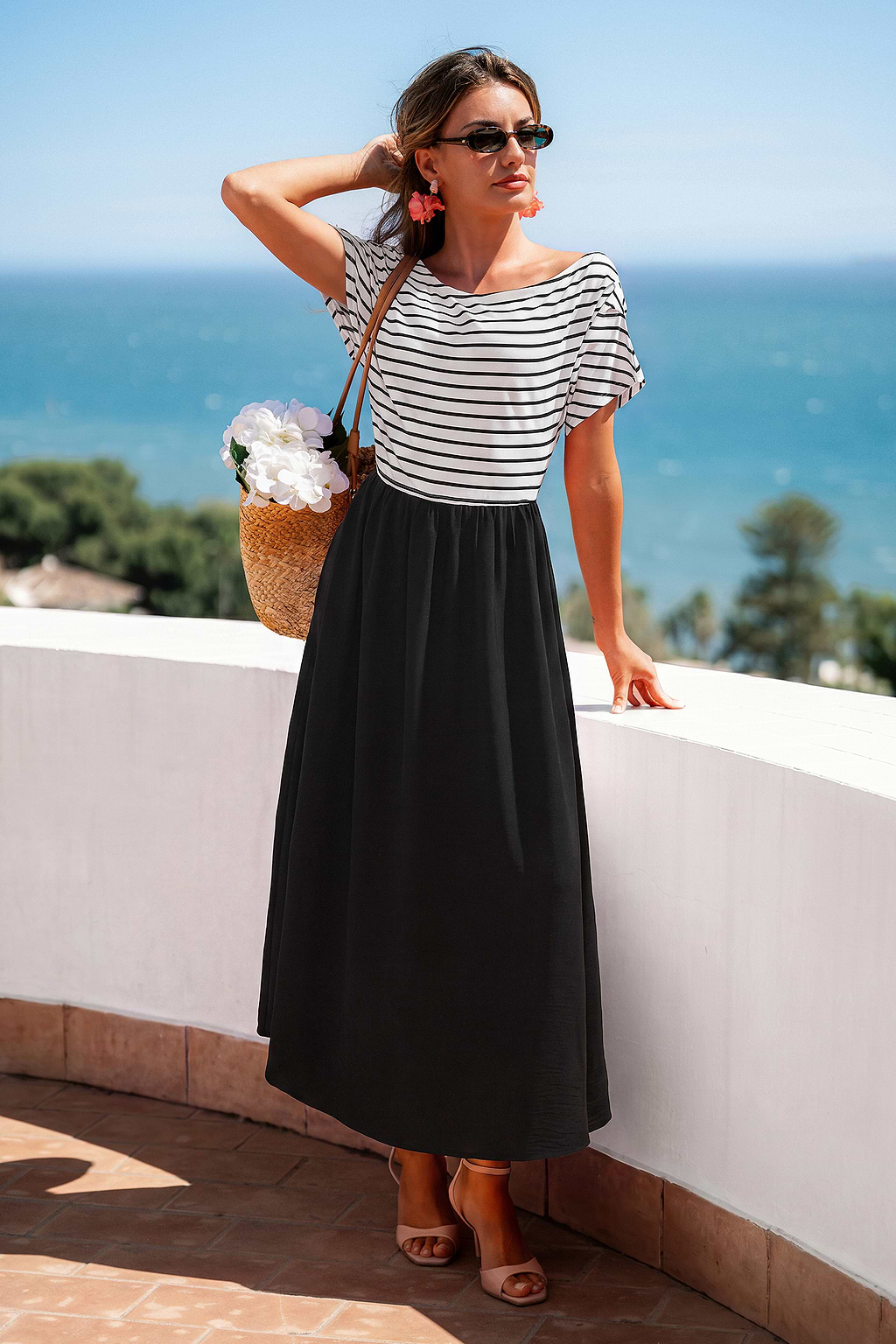 San Remo Sun Striped Maxi Dress