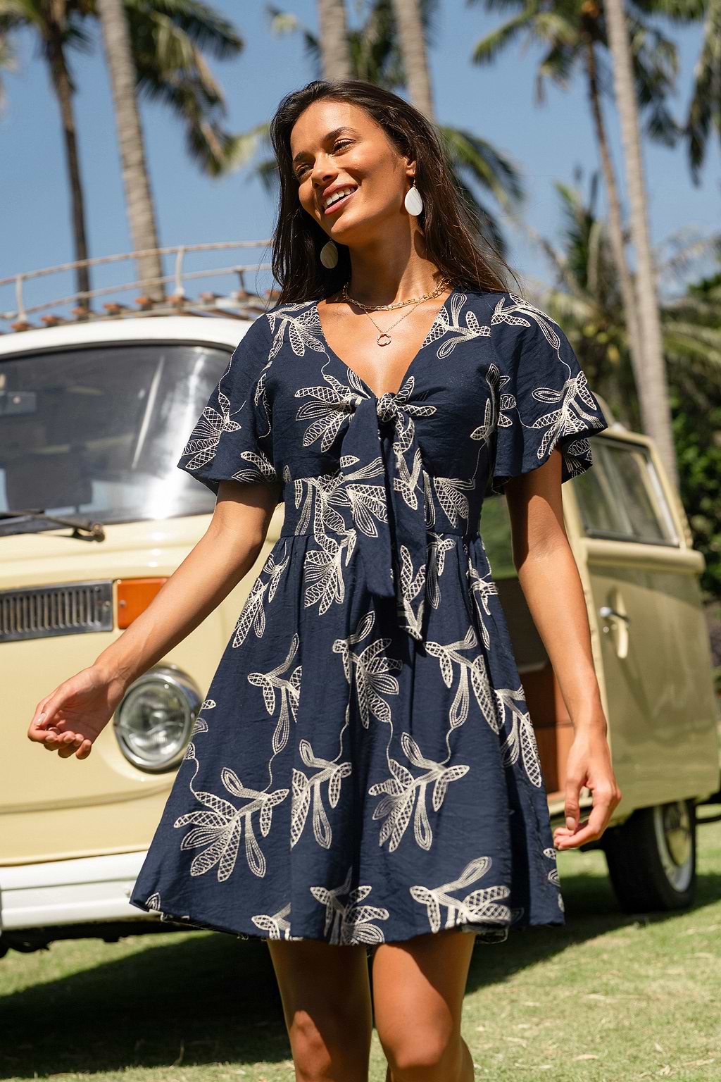 Monica Floral Mini Dress
