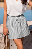Sweet on You Striped Mini Skirt