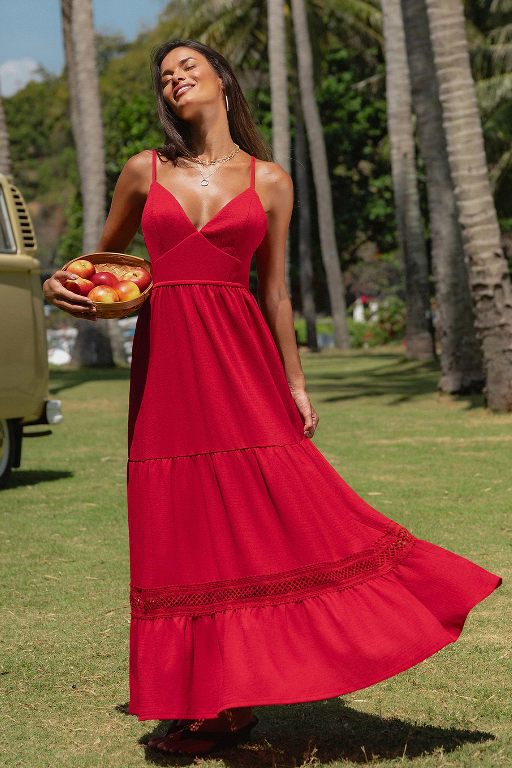 Ruby Red Maxi Dress
