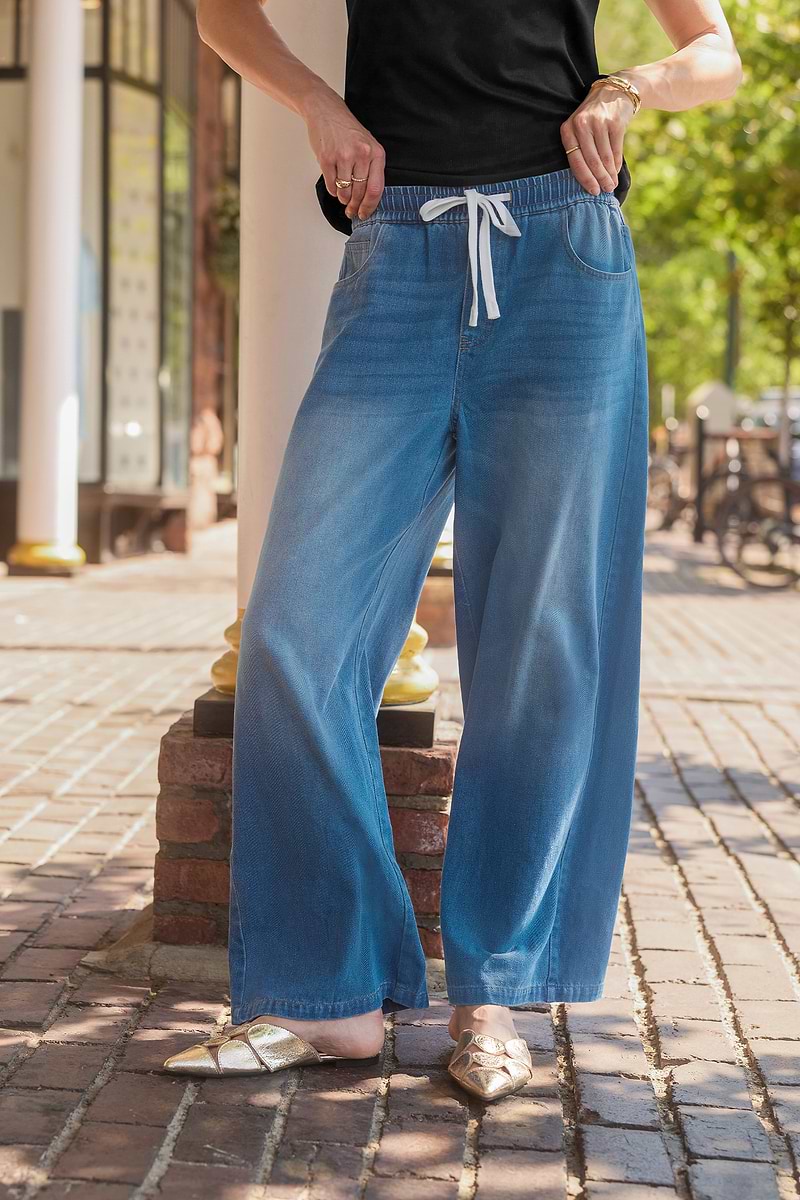 Falling Leaves Dark Wash Jeans
