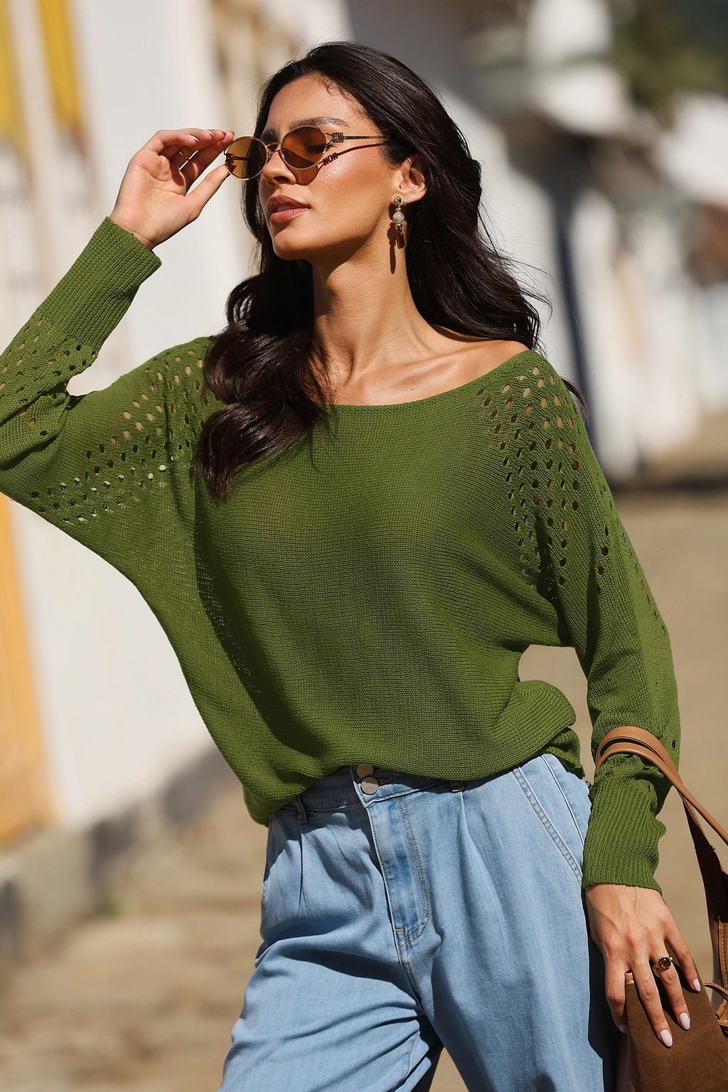 Meadow Morning Green Sweater