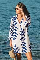 Carpe Diem Tropical Cover-Up Mini Dress