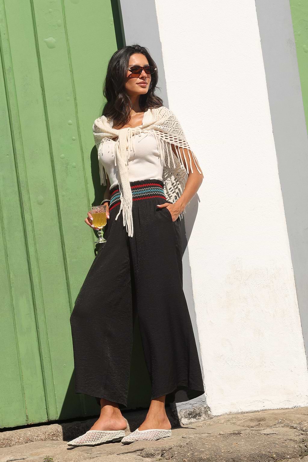 Shore Lights Black Pants