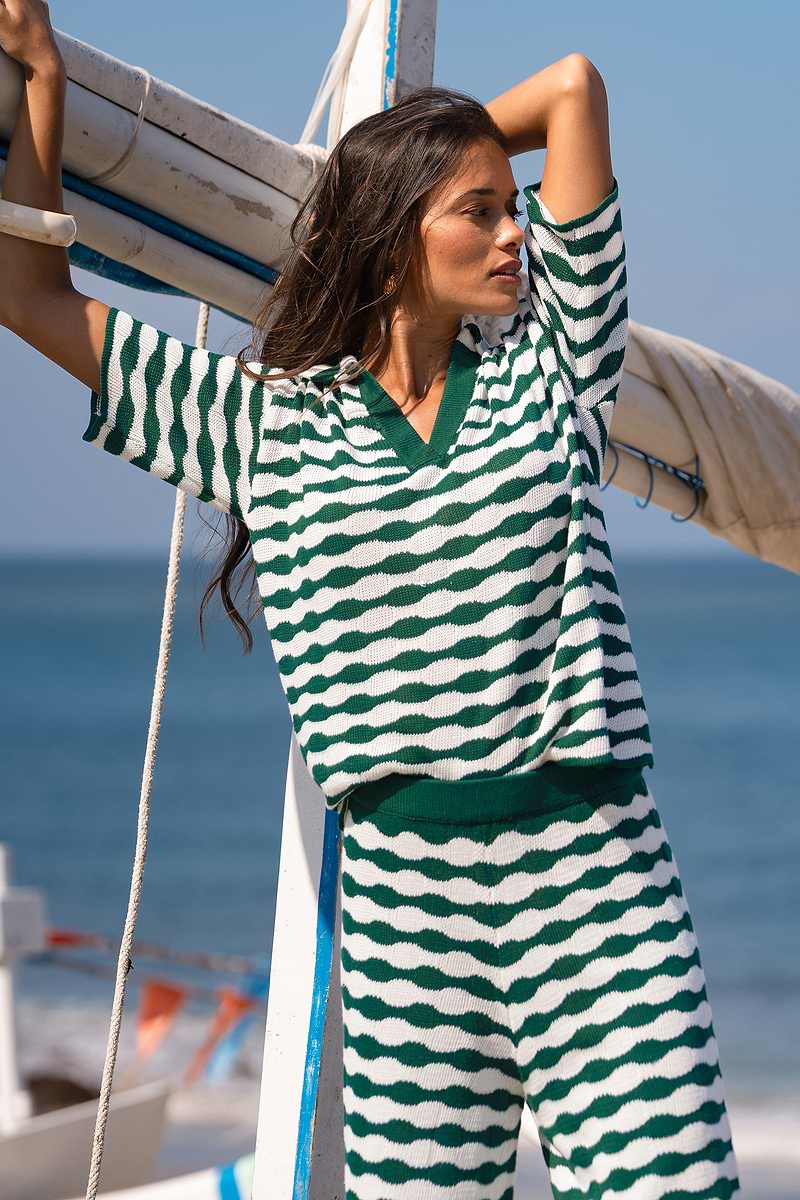 Sightsee Abstract Knit Top