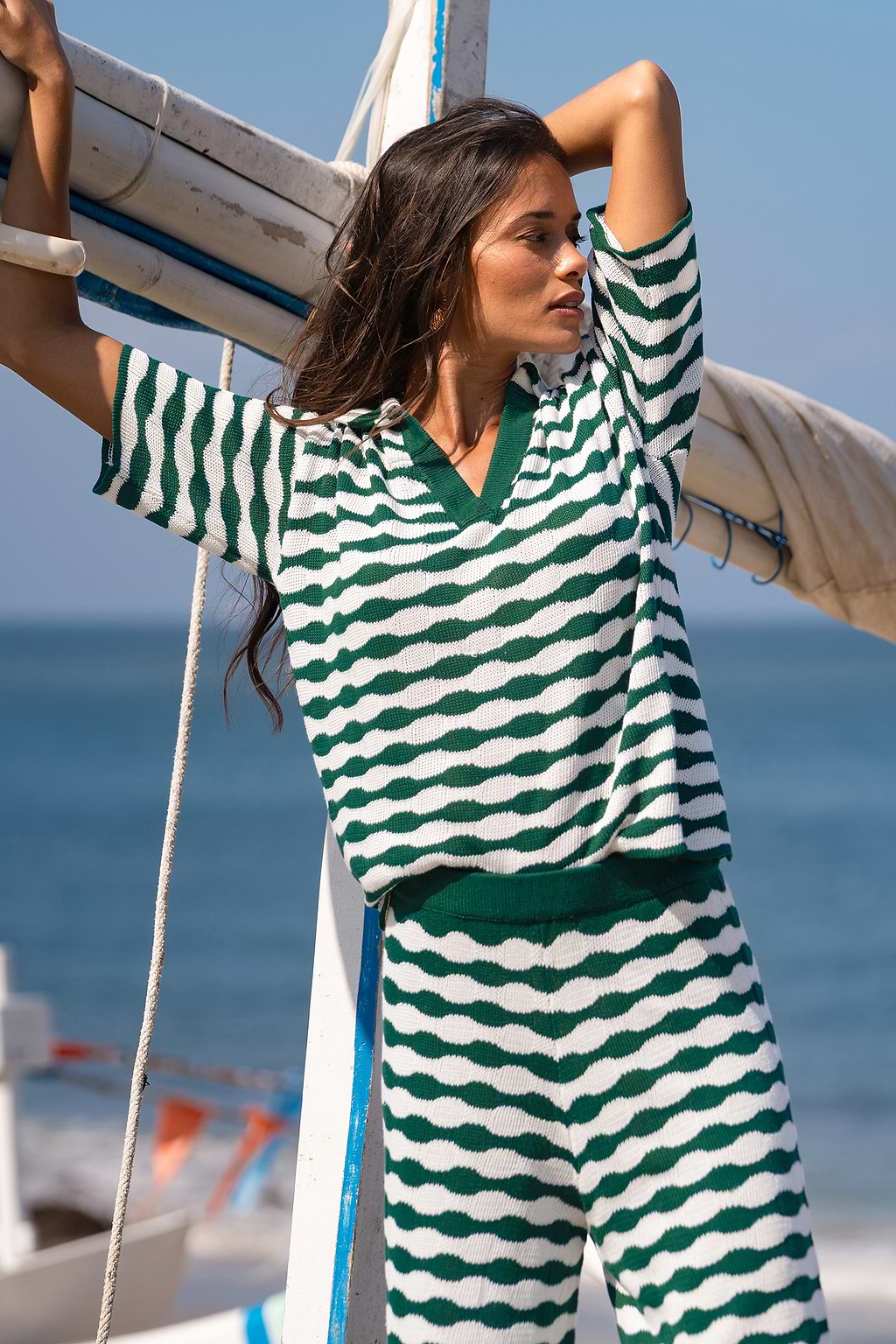 Sightsee Abstract Knit Top