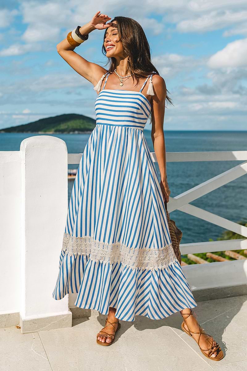 Stars Are Aligned Striped Maxi Dress