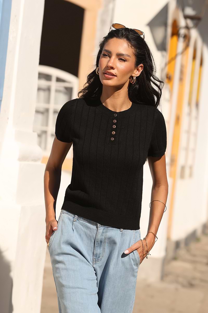 Down the Road Black Jumper