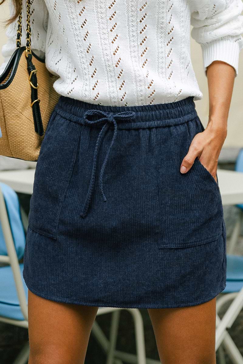 All or Nothing Blue Mini Skirt