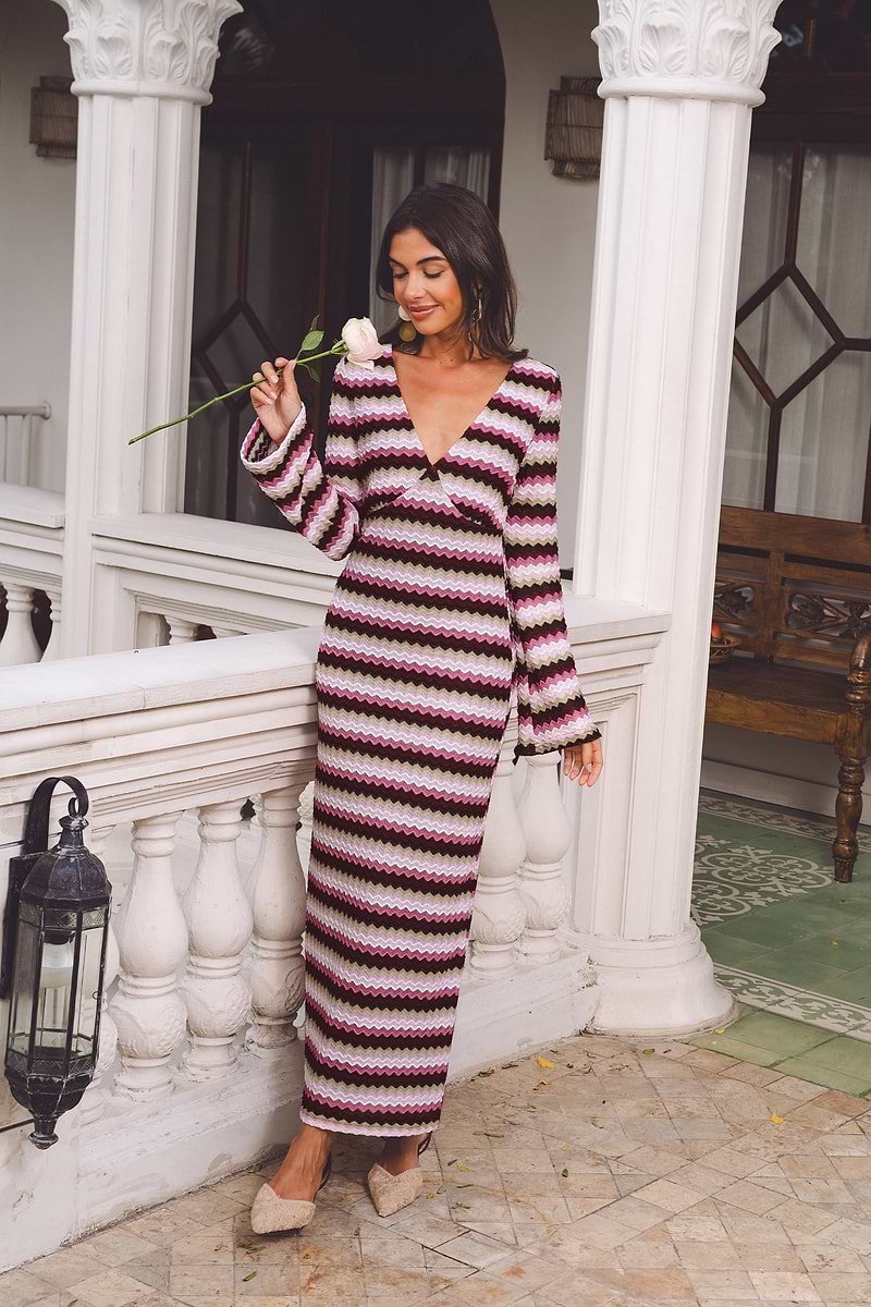 Head Over Heels Striped Maxi Dress