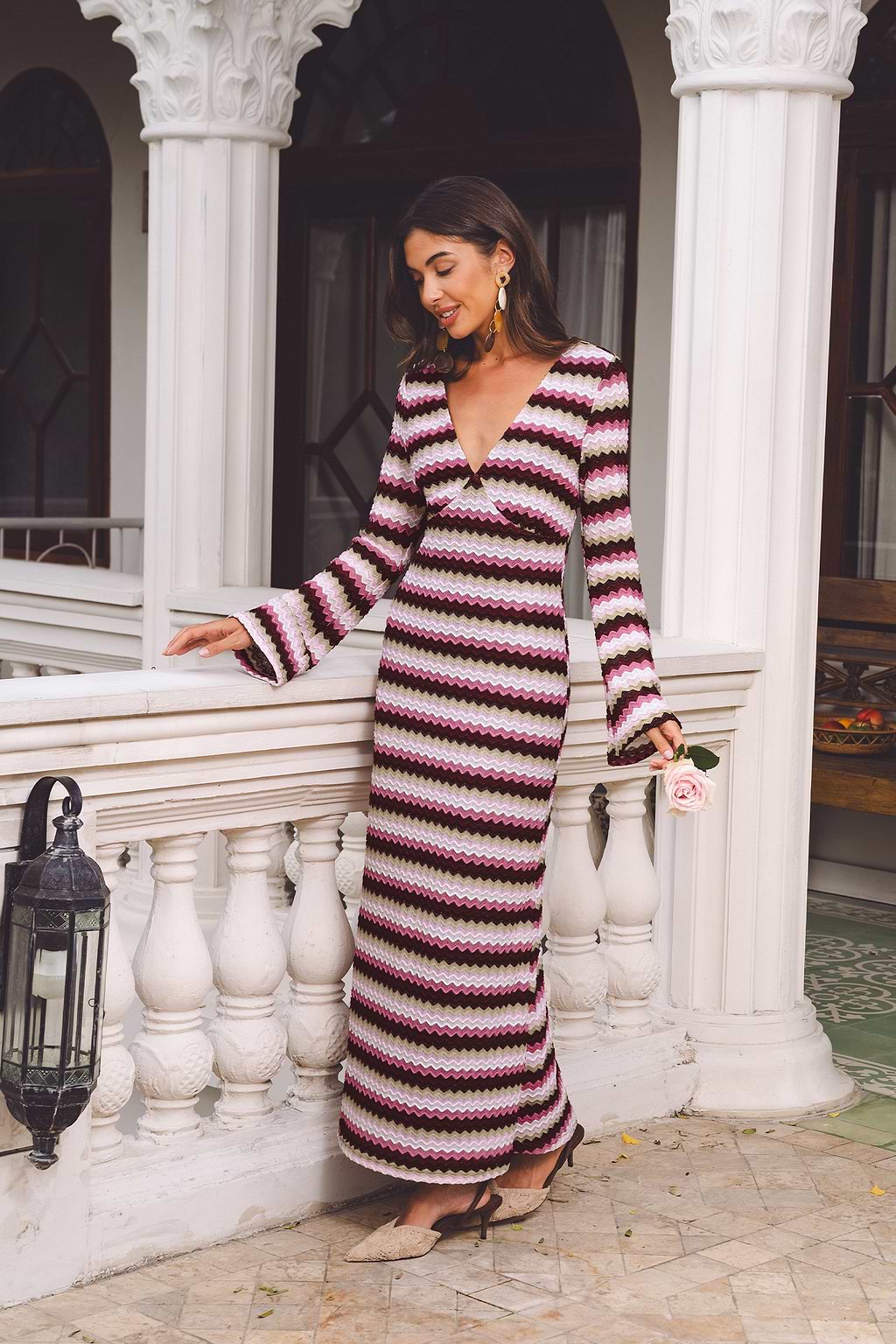 Head Over Heels Striped Maxi Dress