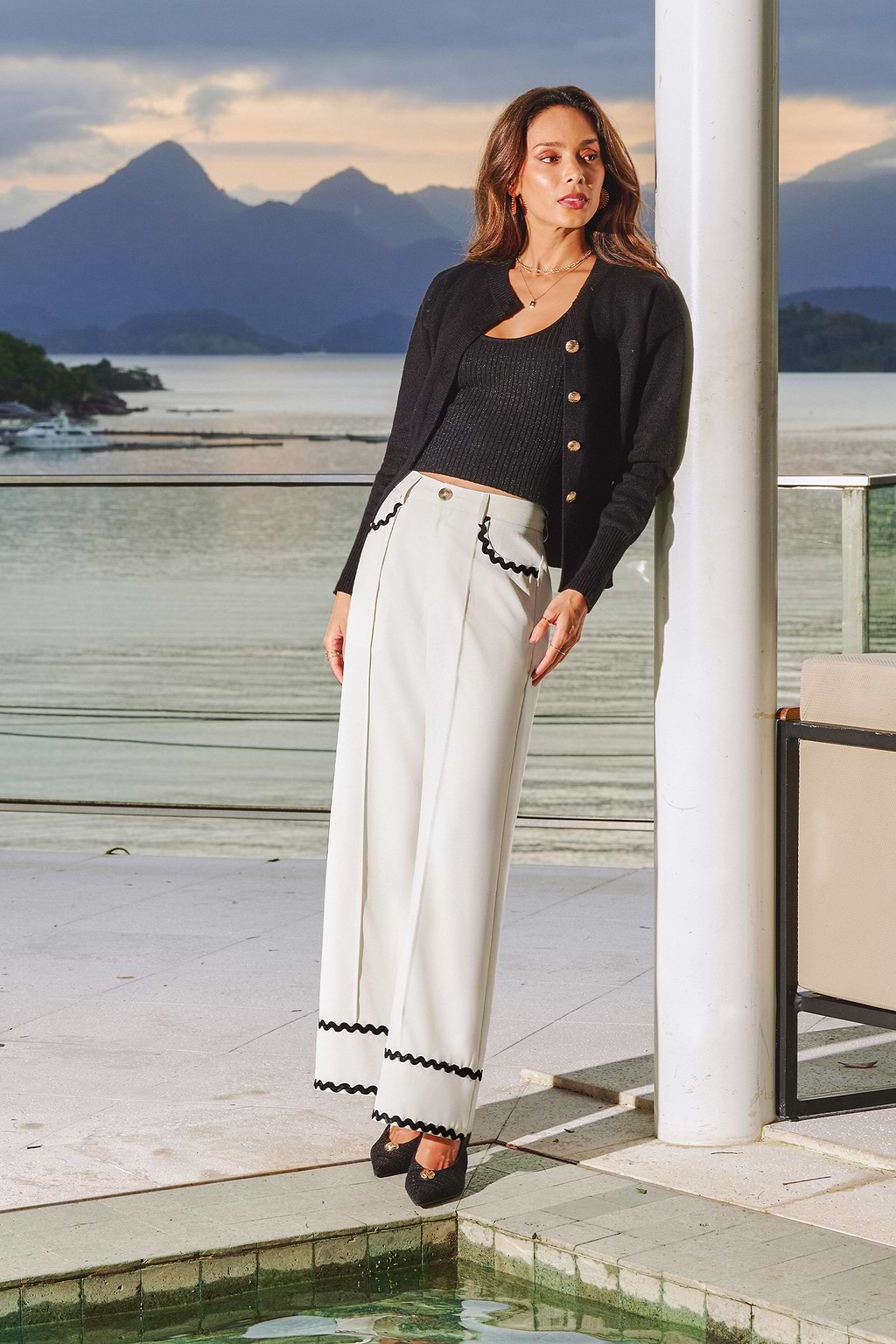 Pantalones beige marineros