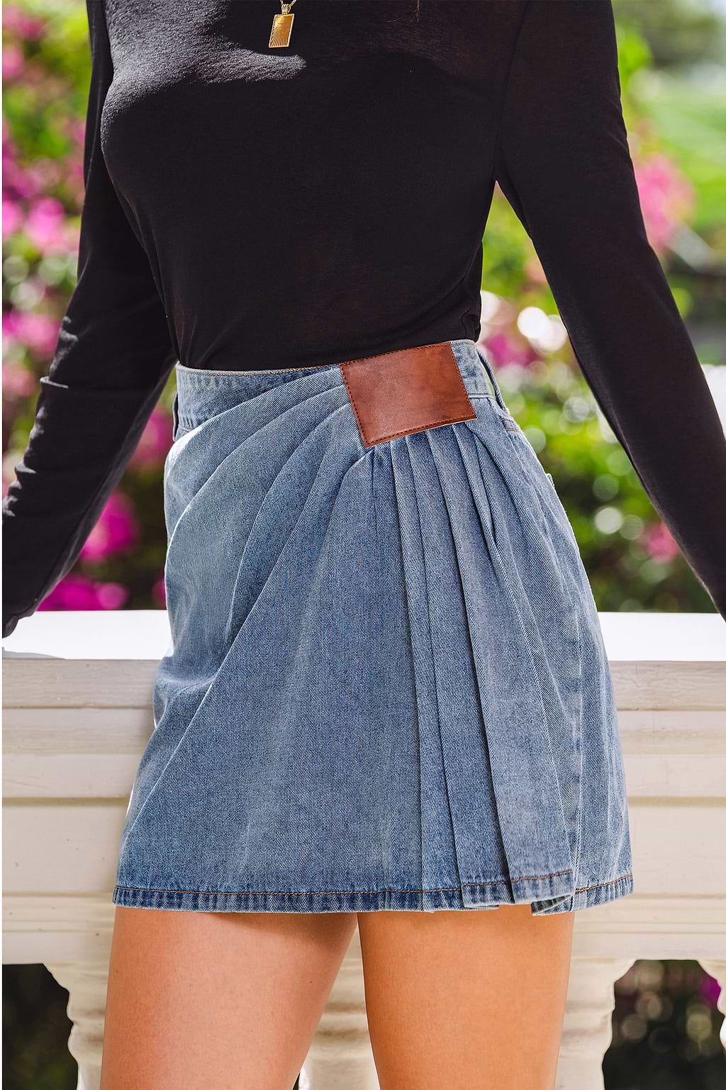 Handpicked Denim Mini Skirt