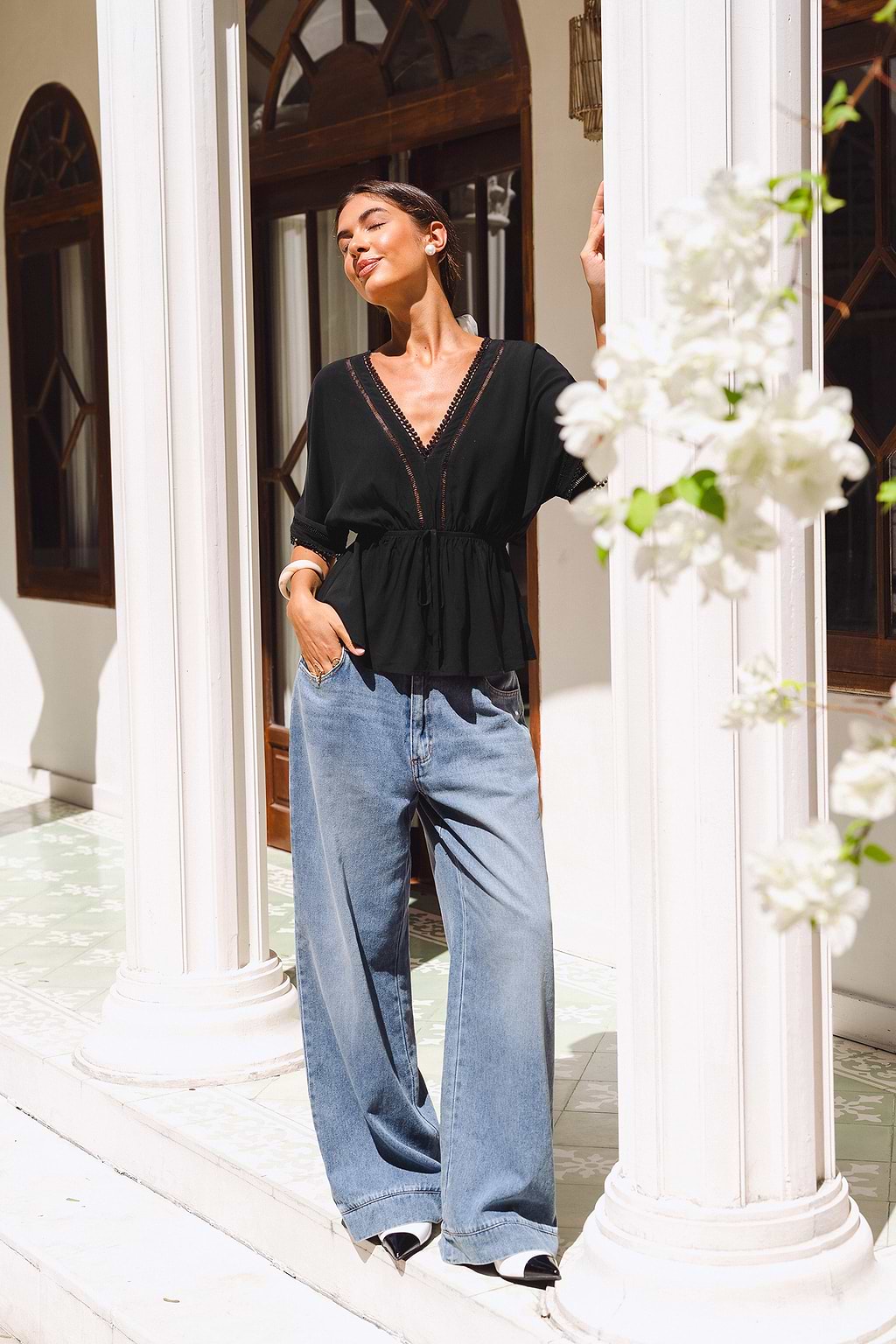 Serene Night Black Top