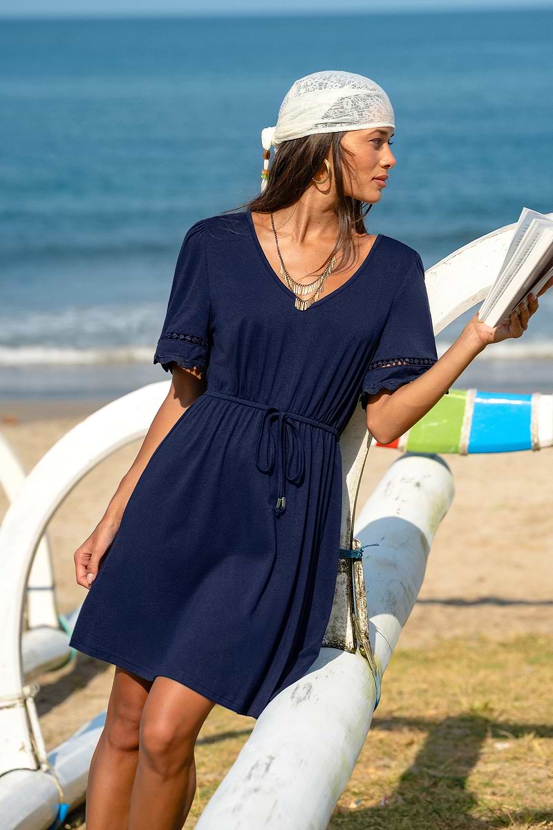 Quite Literally Blue Mini Dress
