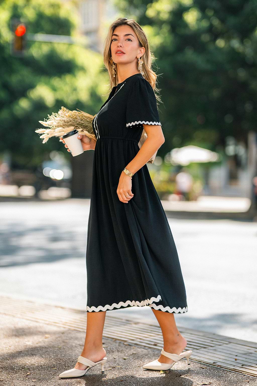 On a High Note Black Maxi Dress