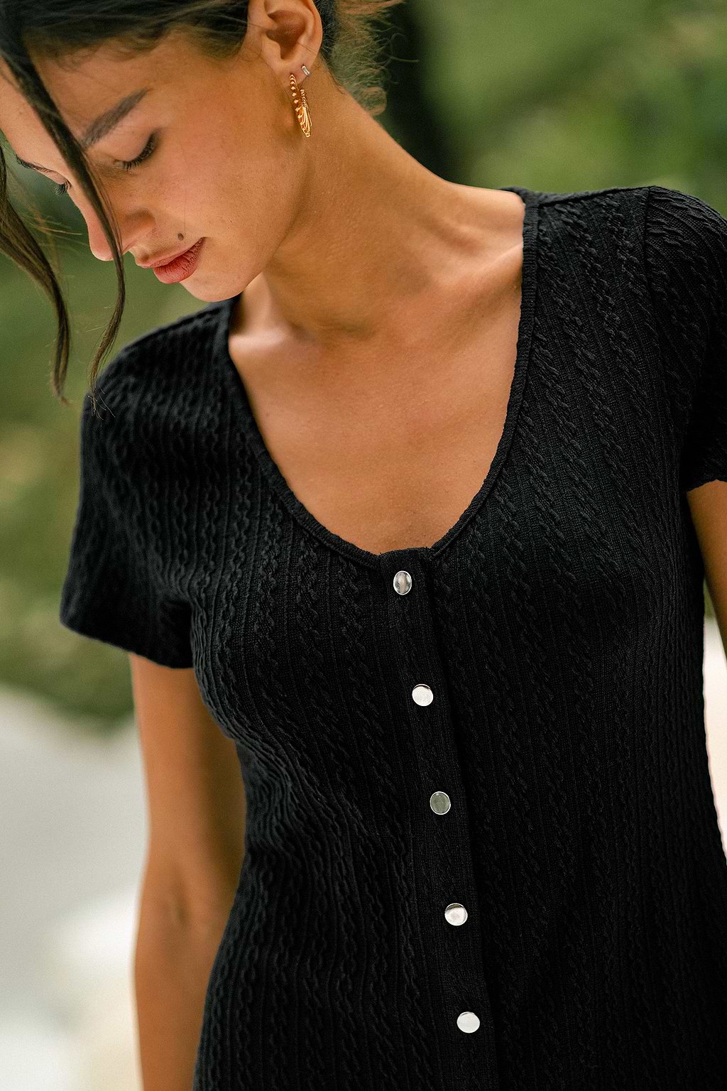Come Along Black Mini Dress